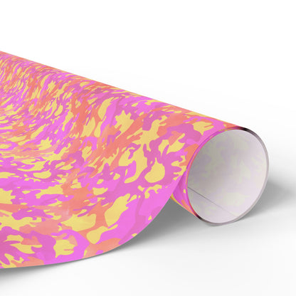 Sunset Sorbet Camo Wrapping Paper
