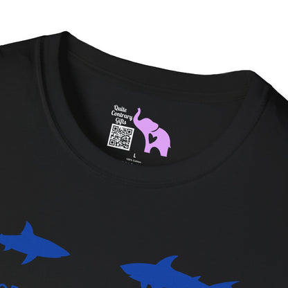 Nope Sharks Adult T-shirt