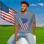 American Flag w/State Names Adult T-Shirt