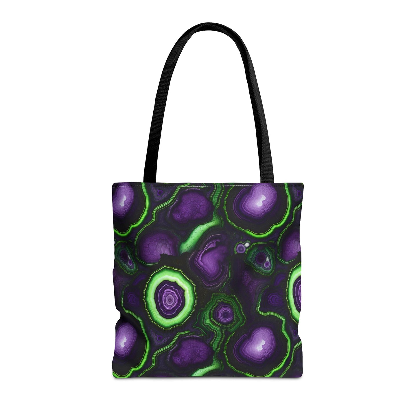 Amethyst & Lime Fracture Canvas Tote Bag