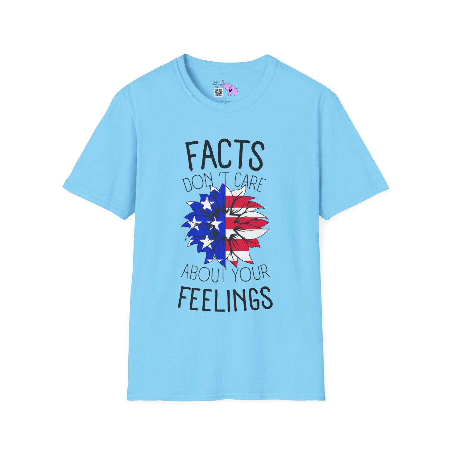 Facts Don't Care About Your Feelings American Flag Adult T-shirt