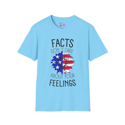 Facts Don't Care About Your Feelings American Flag Adult T-shirt