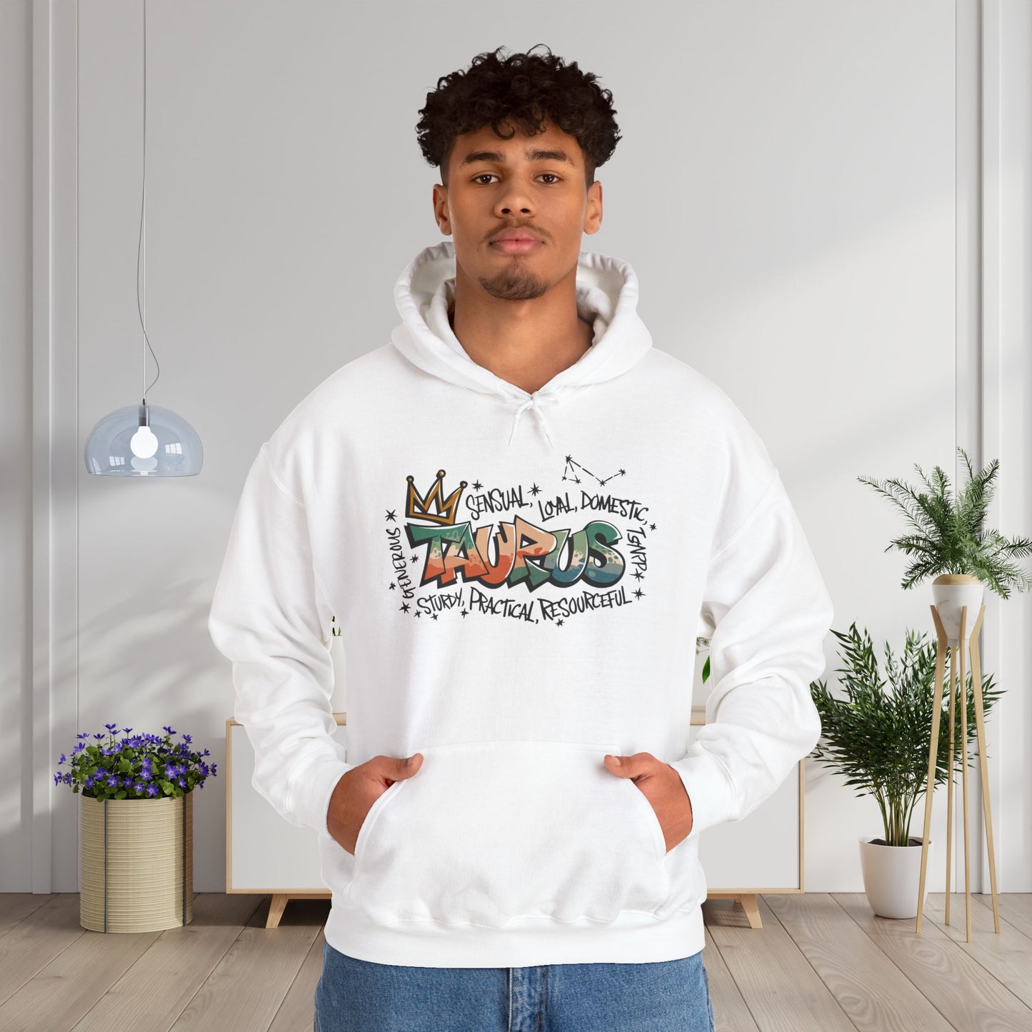 Taurus Street Art Heavy Blend™ Hooded Sweatshirt