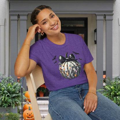 Silver Disco Pumpkin Adult T-shirt