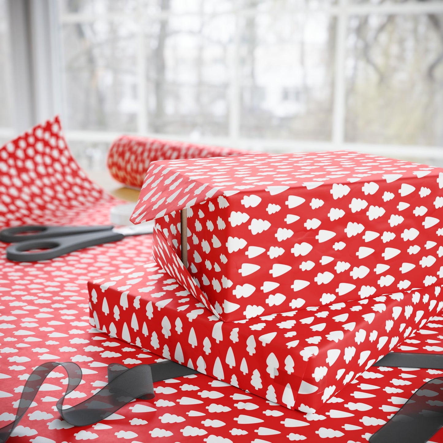 Festive Silhouettes Wrapping Paper
