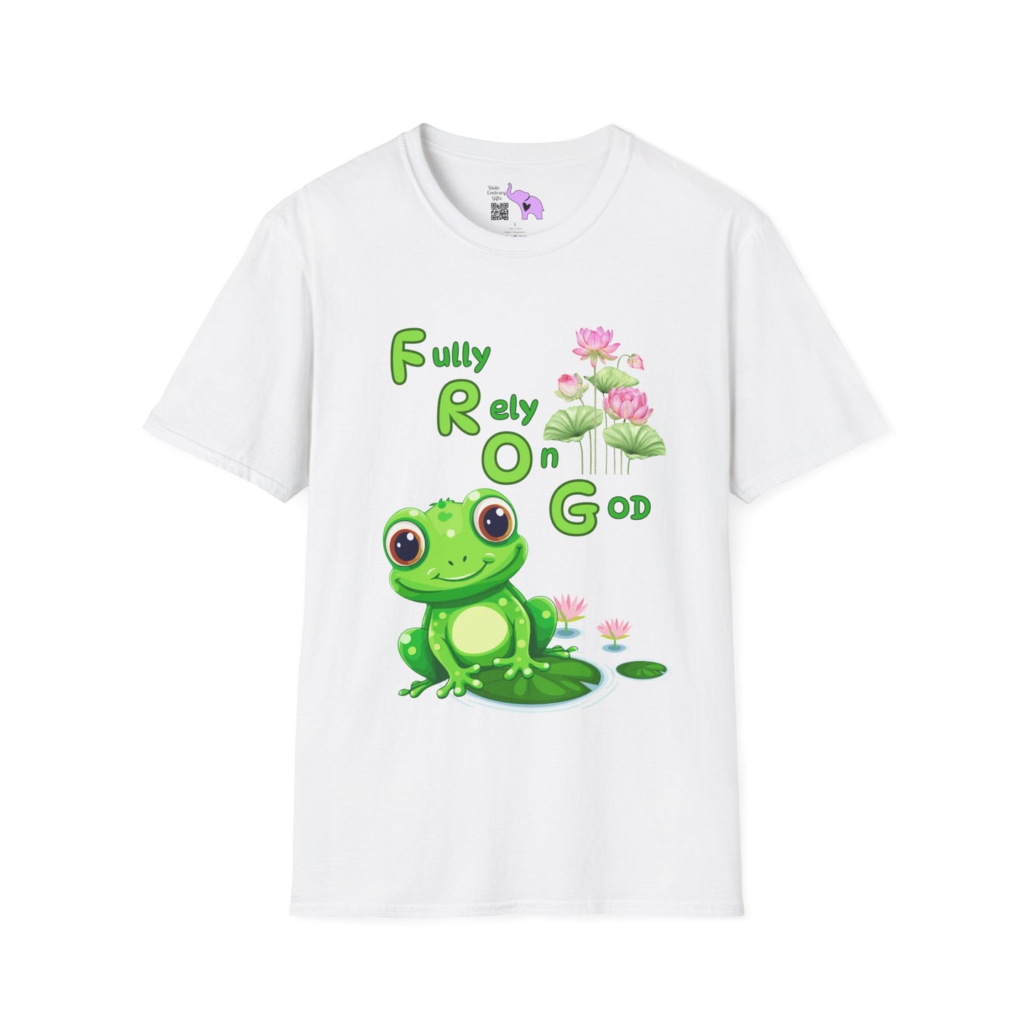 Fully Rely On God Frog Meaning Adult T-shirt