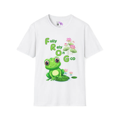 Fully Rely On God Frog Meaning Adult T-shirt