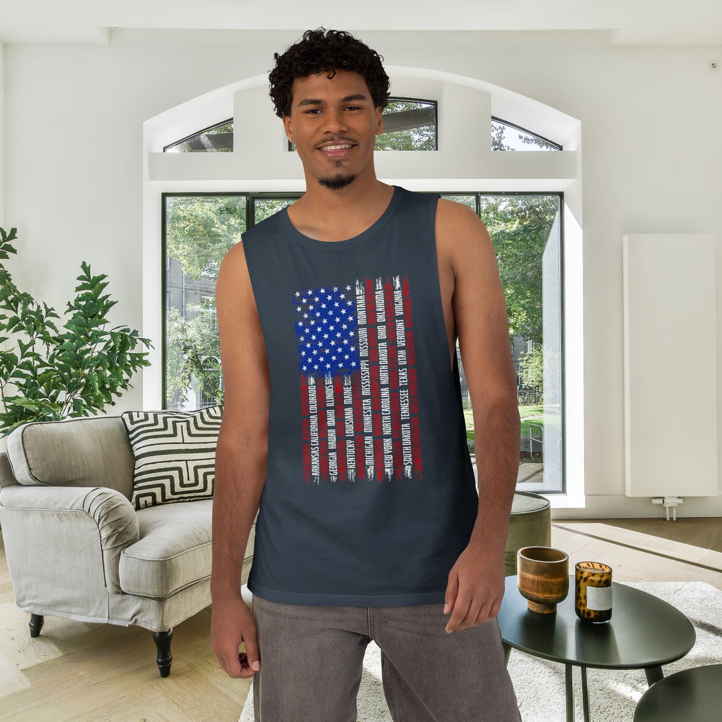 American Flag w/States Tank Top