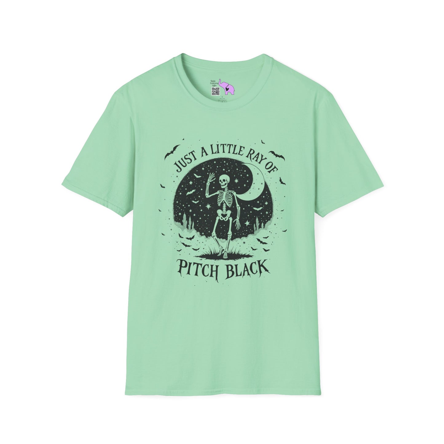 Just A Little Ray of Pitch Black (Crescent Moon) Adult T-shirt