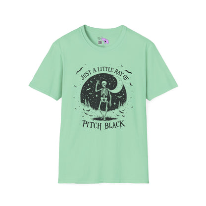 Just A Little Ray of Pitch Black (Crescent Moon) Adult T-shirt