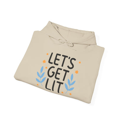 Hanukkah Let's Get Lit Heavy Blend™ Hooded Sweatshirt