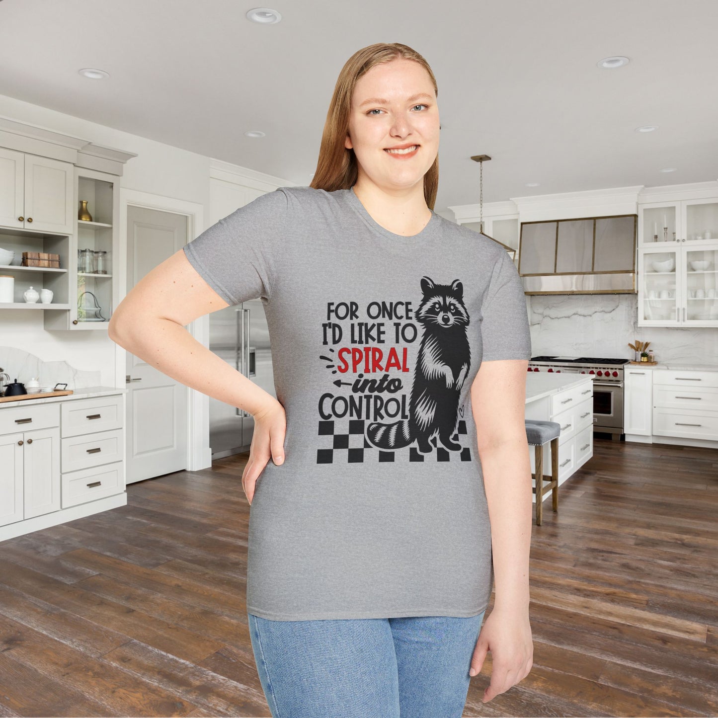 For Once I'd Like To Spiral Into Control Adult T-shirt