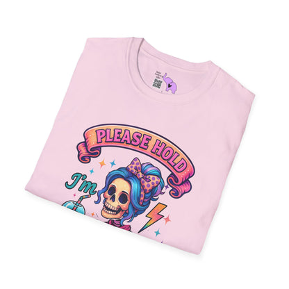 Please Hold I'm Mentally Buffering Adult T-shirt