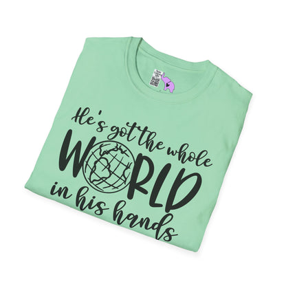 He's Got the Whole World in His Hands (2) Adult T-shirt