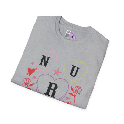 Nurse Candy Hearts Adult T-shirt