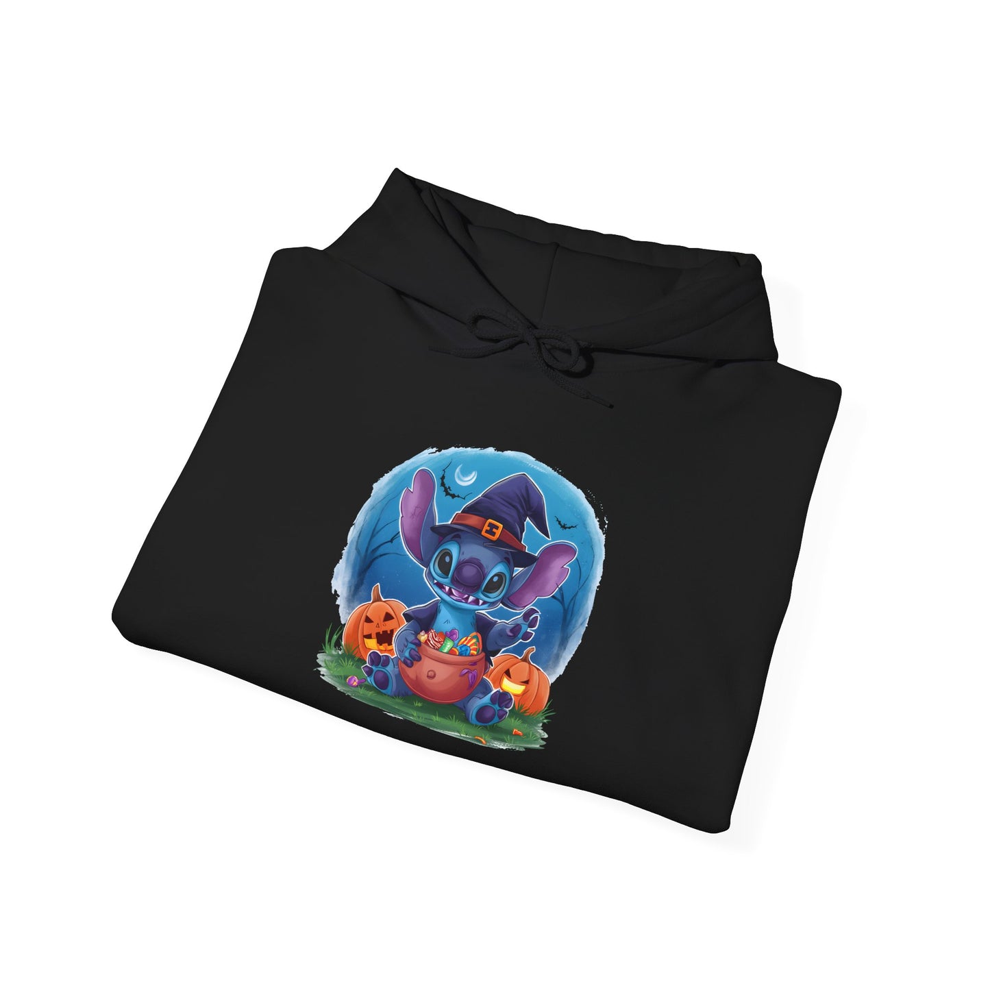 Spooky Stitch w/Pumpkins Heavy Blend™ Hooded Sweatshirt