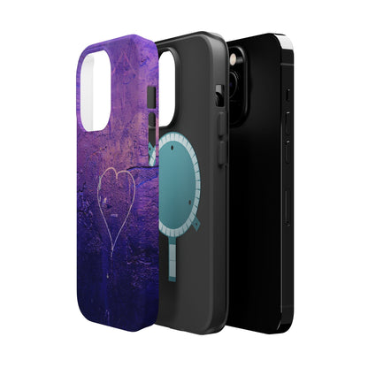 Purple Heart Wall MagSafe® Compatible Tough Case for iPhone