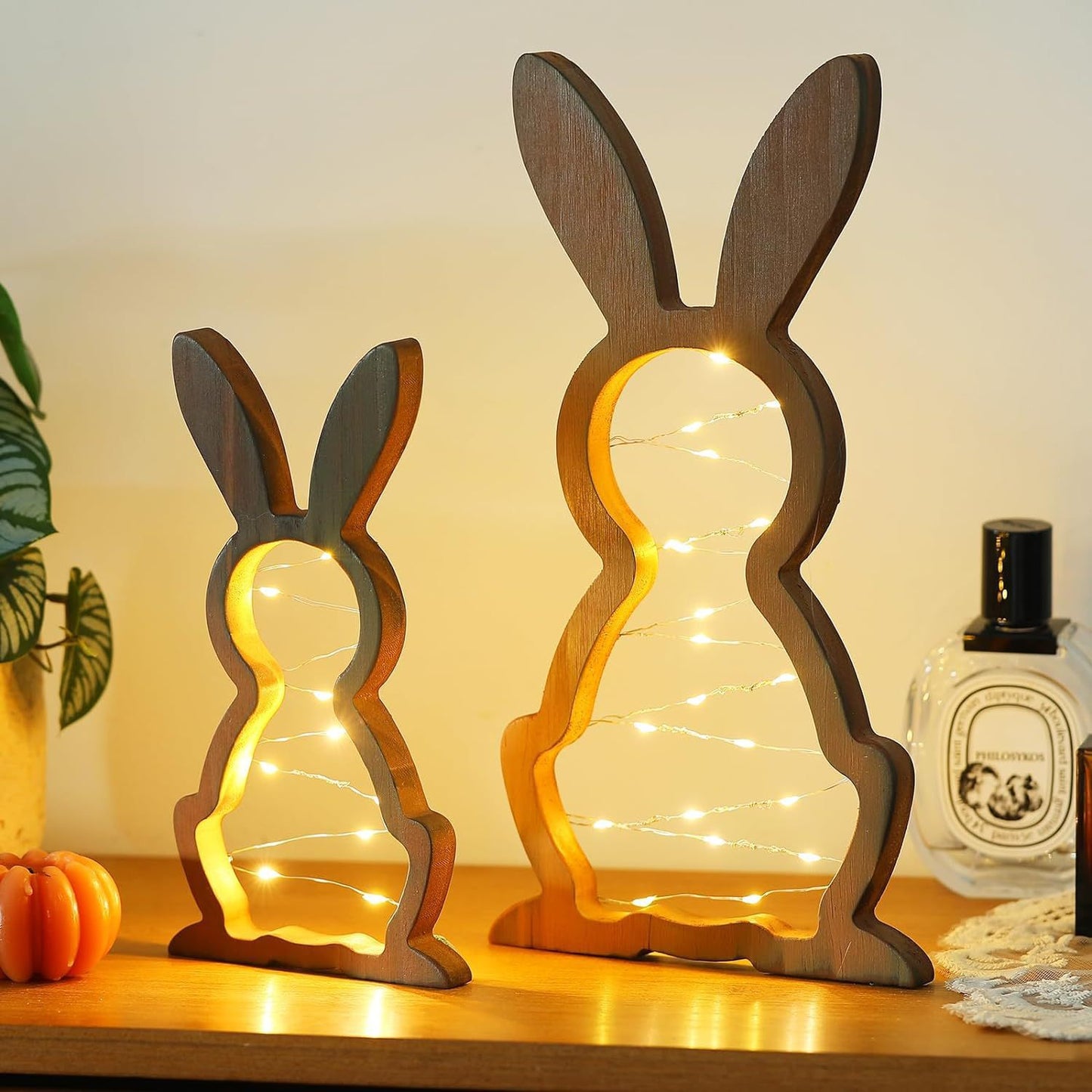 Hoppy Little Lighted Bunnies 2 pc. Set