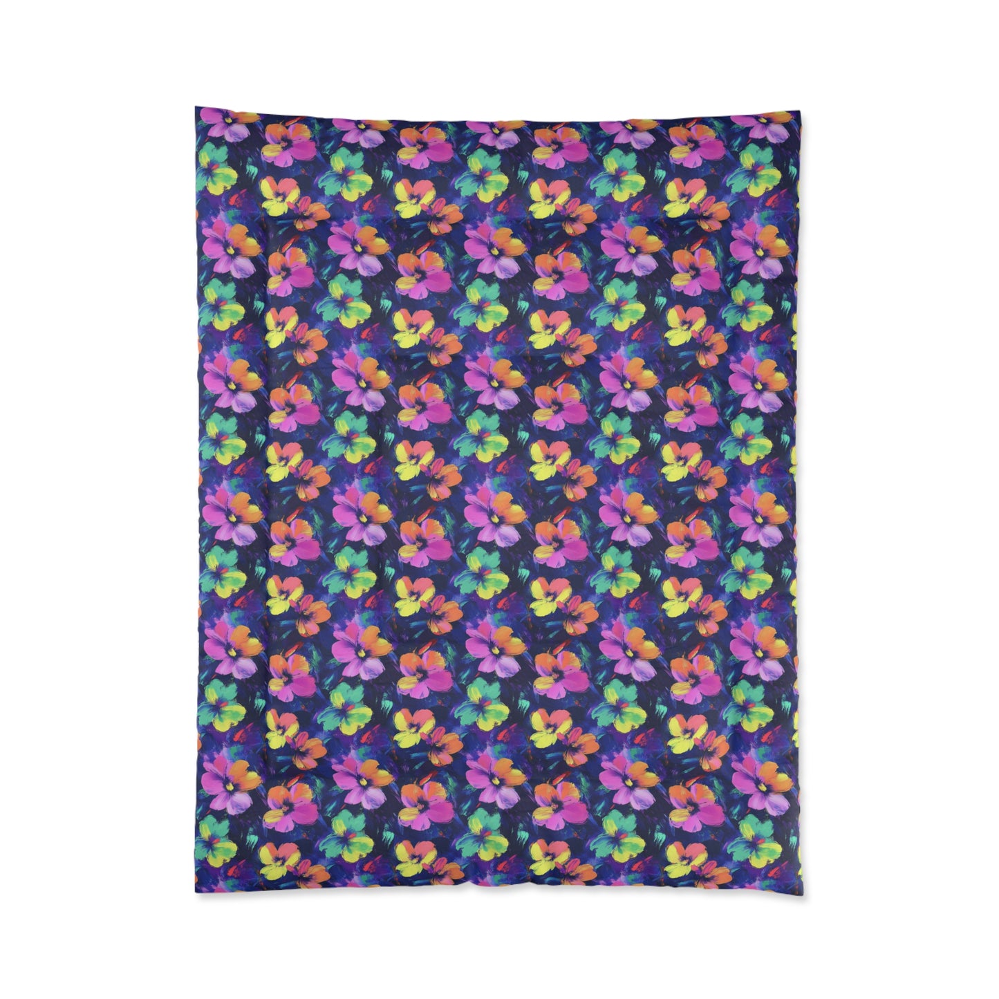 Watercolor Flowers Comforter