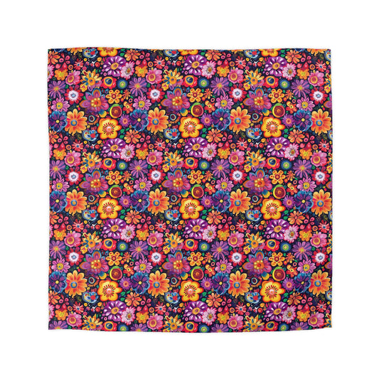 Floral Fiesta Microfiber Duvet Cover