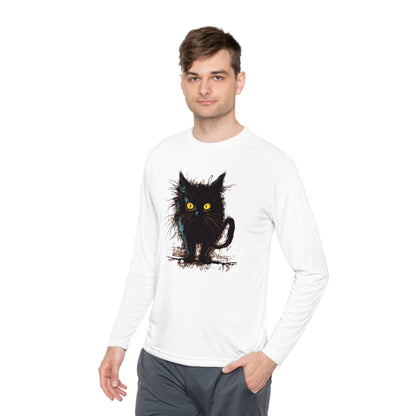 Black Kitten Adult Long Sleeve Tee