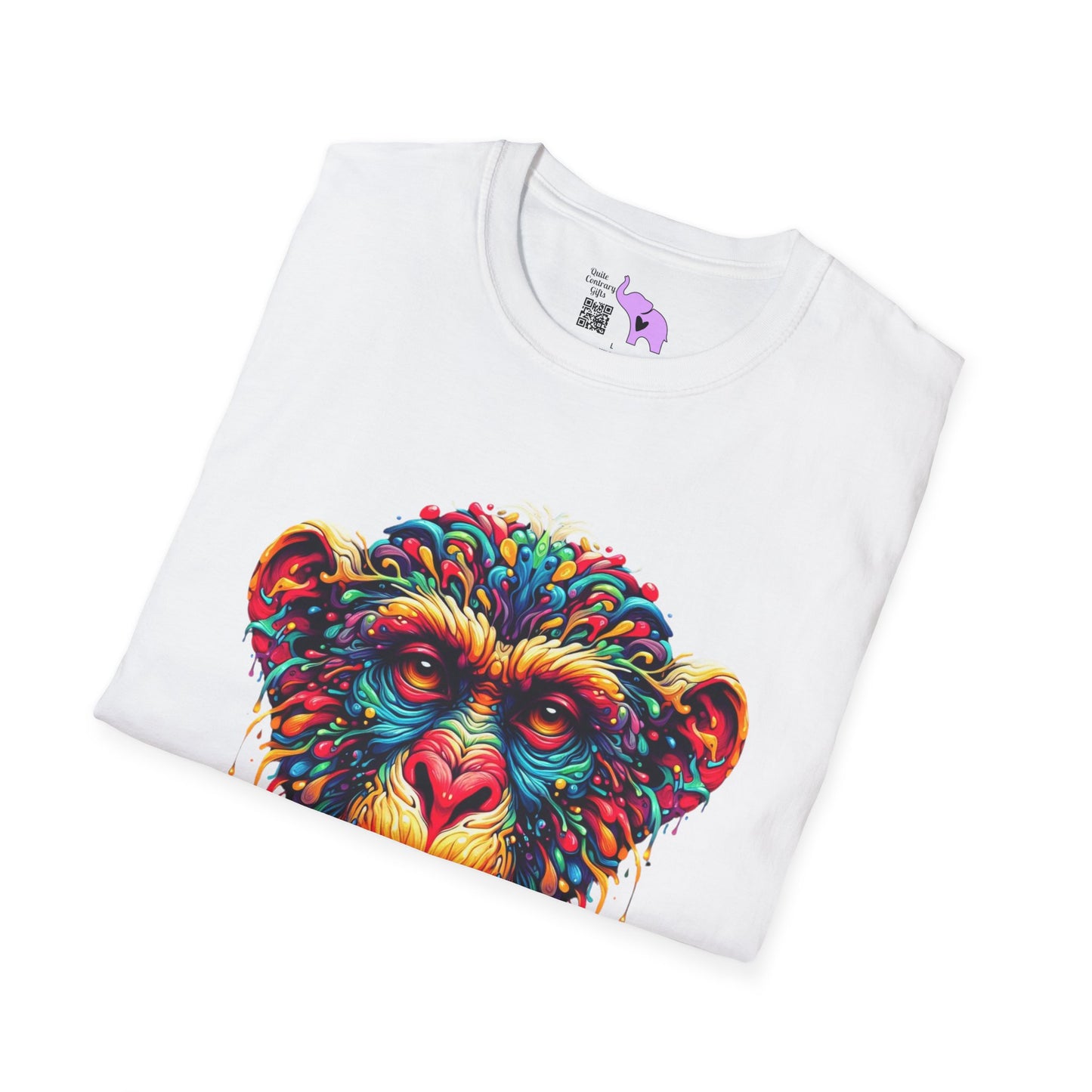 Colorful Chimp Adult T-shirt
