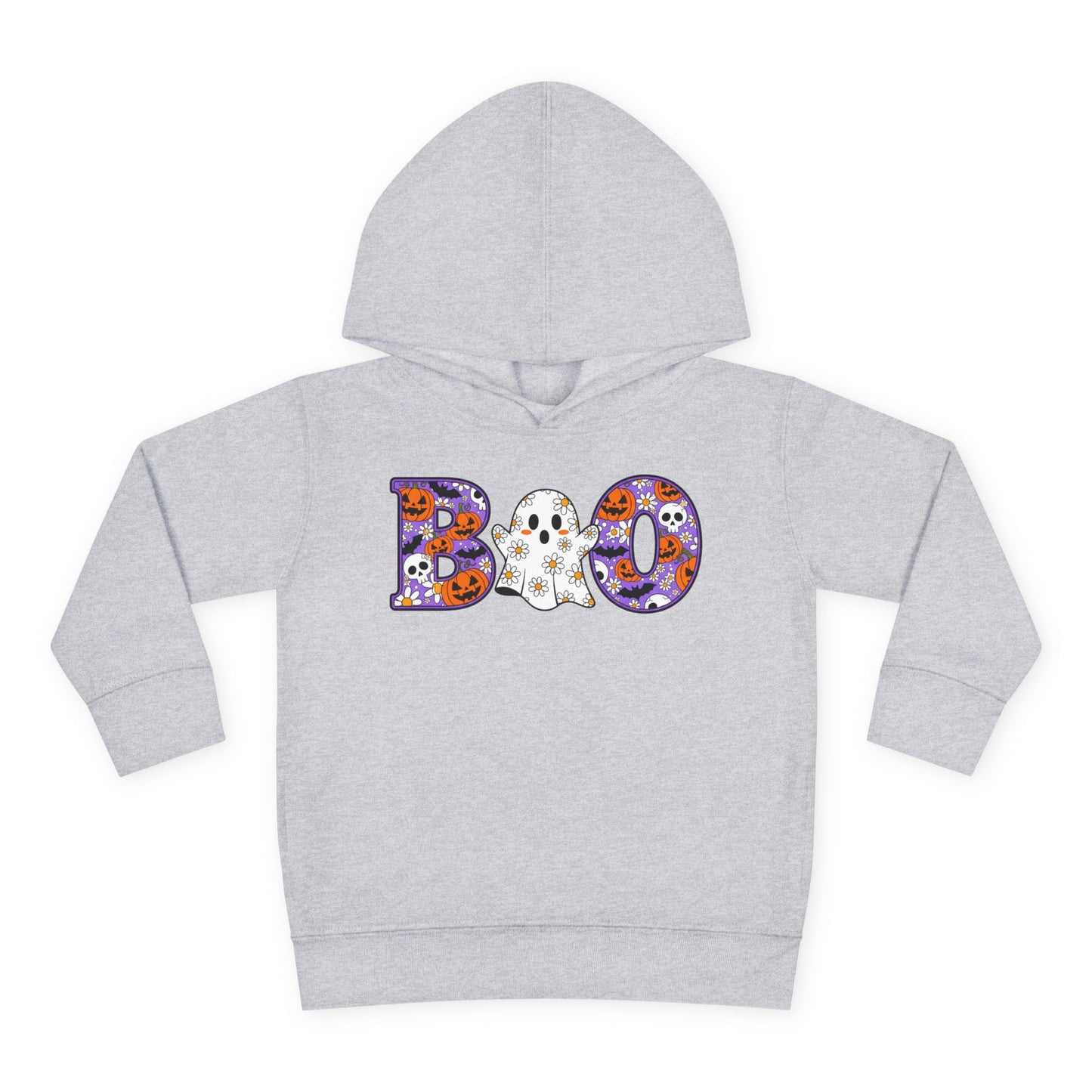 Cute Floral Boo w/Ghost Toddler Hoodie