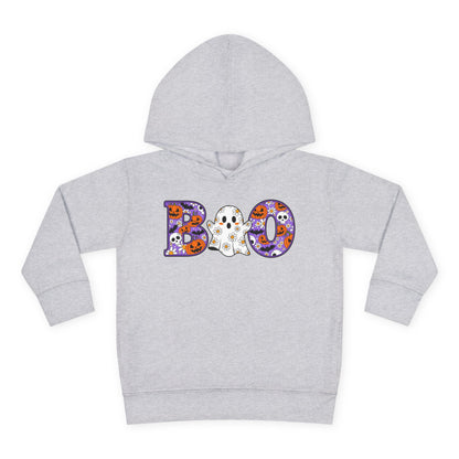 Cute Floral Boo w/Ghost Toddler Hoodie