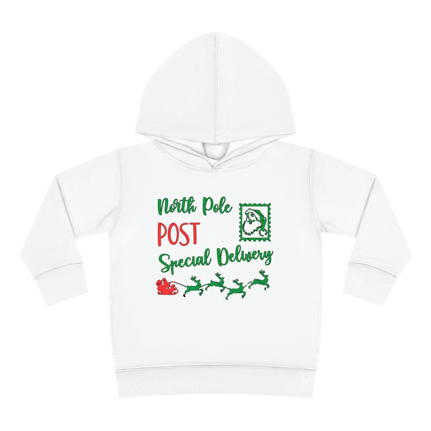 North Pole Post Special Delivery Toddler Pullover Fleece Hoodie