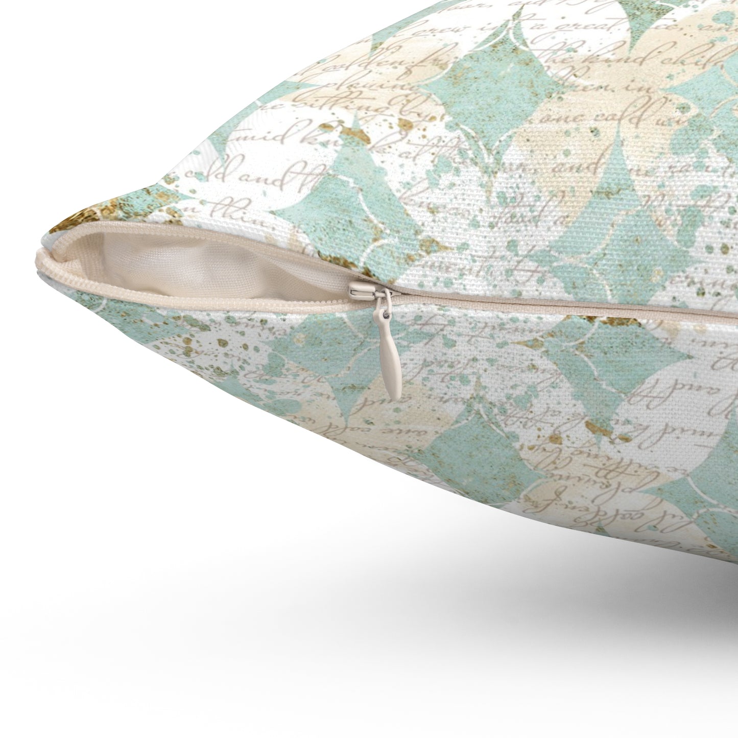 Faded Correspondence Throw Pillow