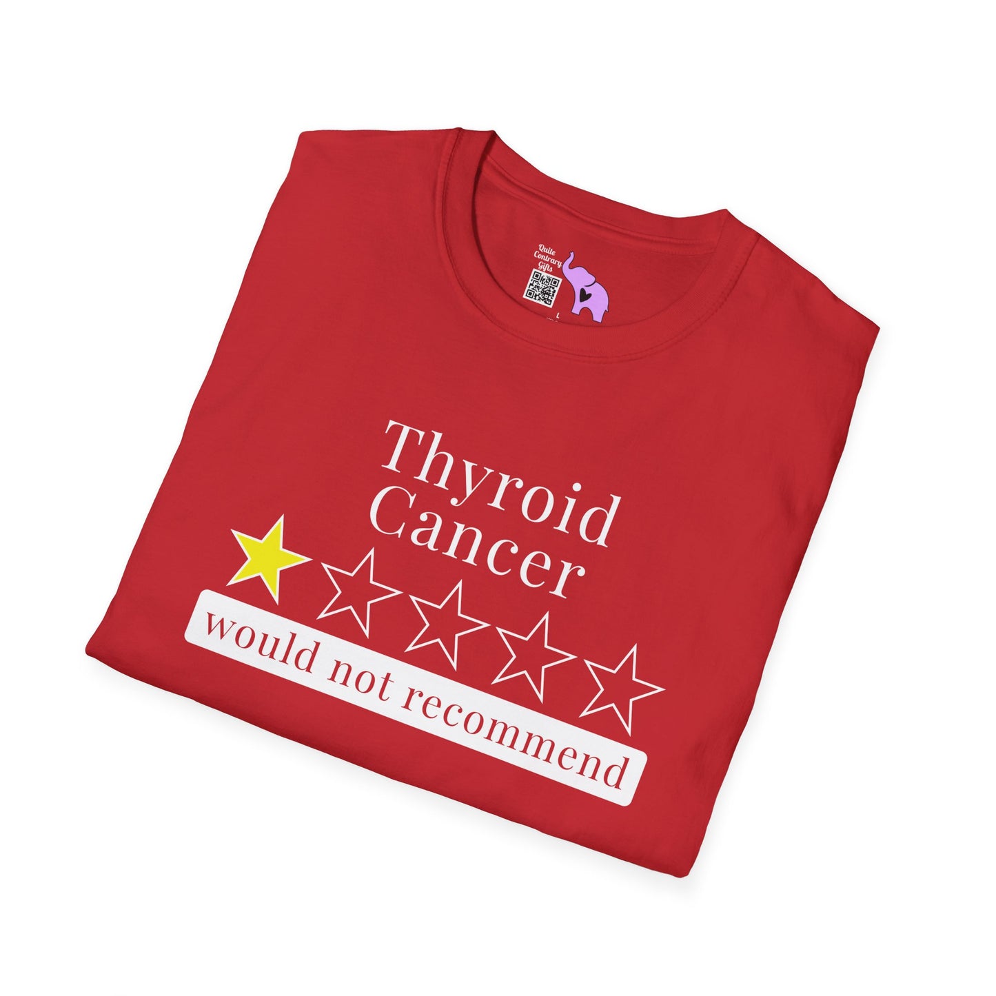 Thyroid Cancer 1 Star Would Not Recommend Adult T-shirt