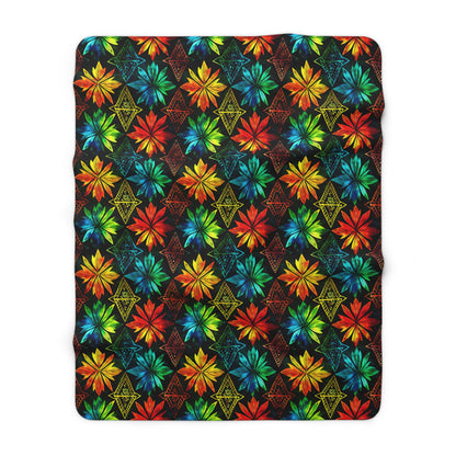Celebration Mosaic Sherpa Fleece Blanket