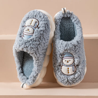 Cute Snowman Indoor Slippers