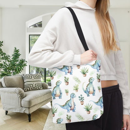 Adorable Dinosaurs Canvas Tote Bag