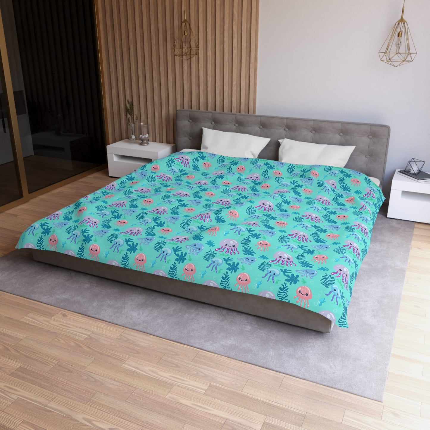 Jellyfish Daydreams Microfiber Duvet Cover