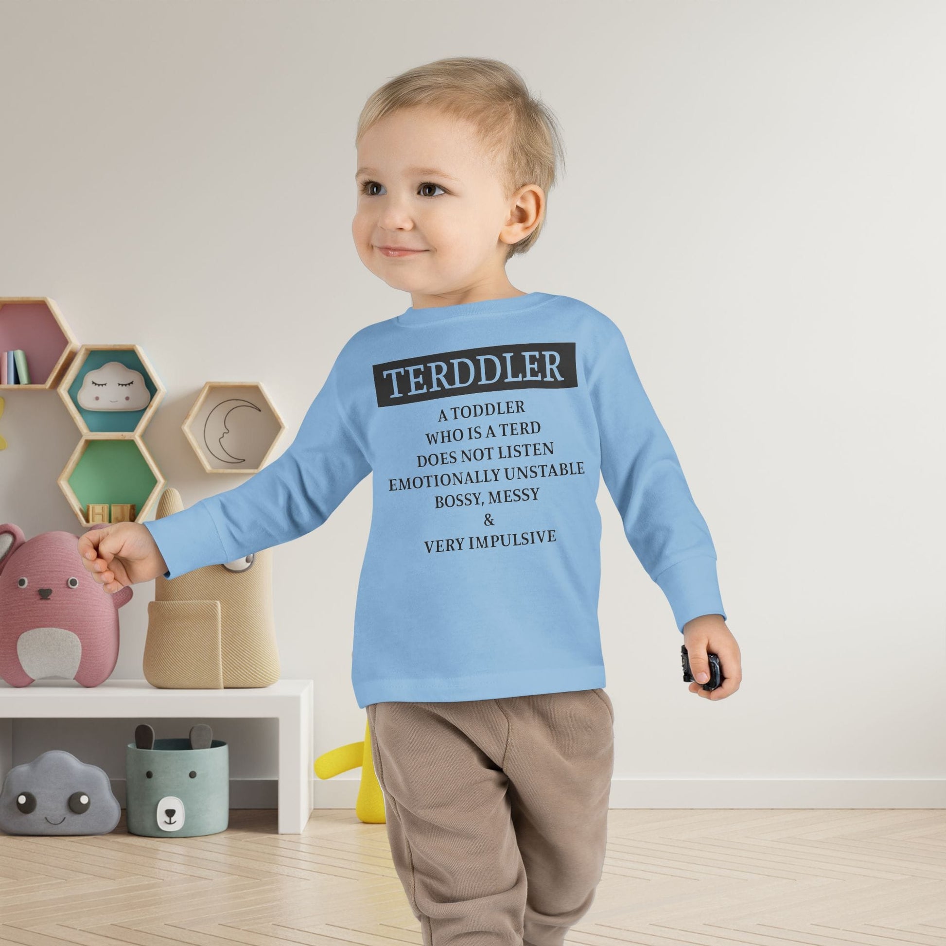 ""Terddler Definition Toddler Long Sleeve Tee