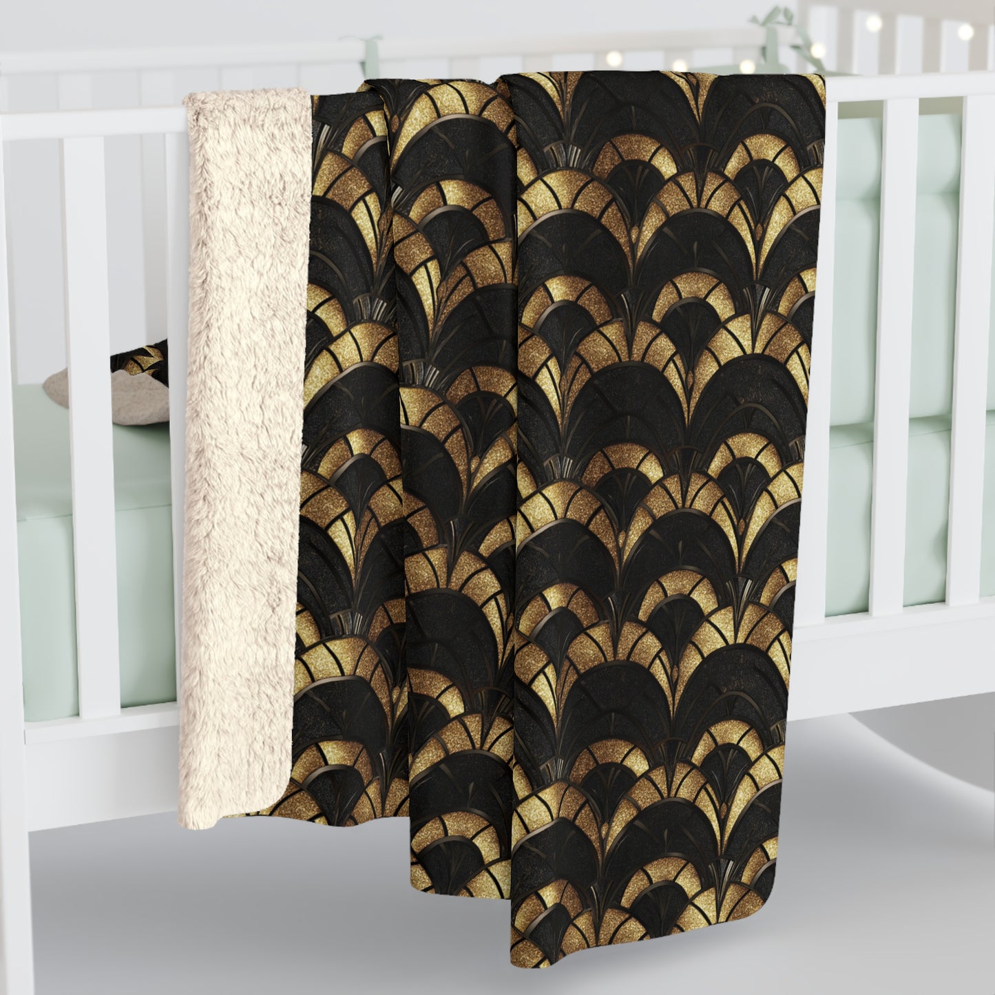 Gilded Elegance Fleece Blanket