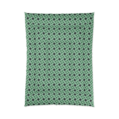 Emerald Pinwheels Comforter