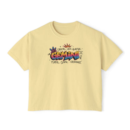 Gemini Street Art Women's Boxy Tee