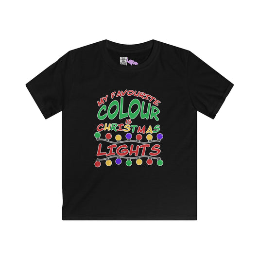 My Favourite Colour Is Christmas Lights Youth Tee