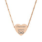 Infinity Duet Personalized Engraved Heart Necklace