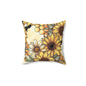 Honeycombs & Sunflowers Throw Pillow