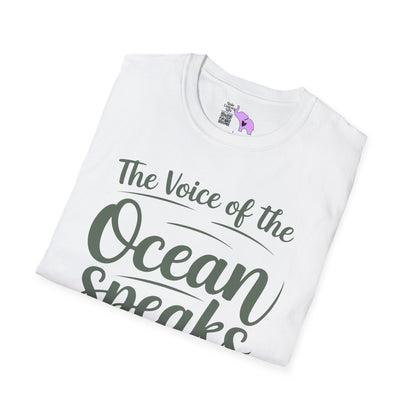 The Voice of the Ocean Speaks to the Soul Adult T-shirt