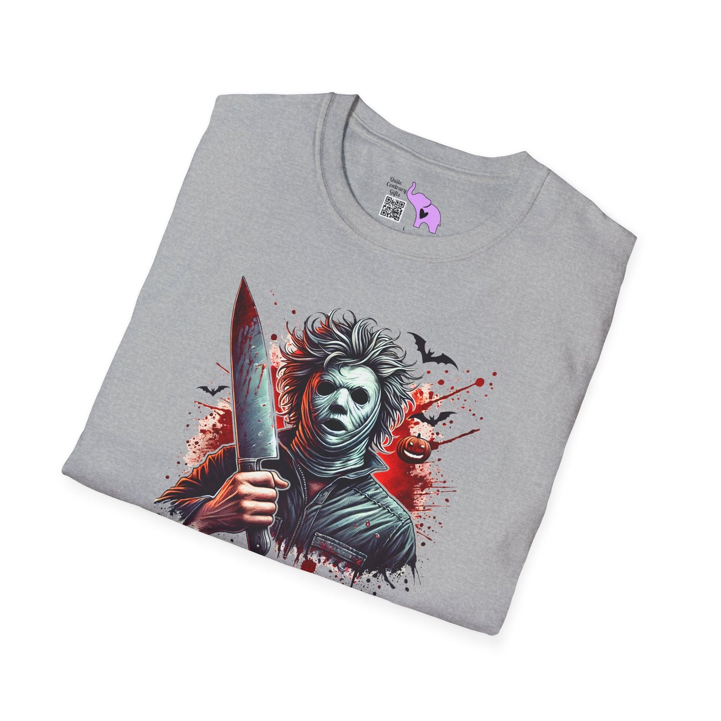 Creepy Halloween Slasher Adult T-shirt