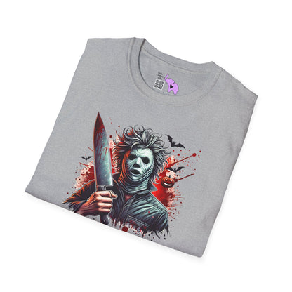 Creepy Halloween Slasher Adult T-shirt