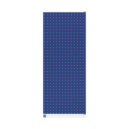Star of David 3 Hanukkah Wrapping Paper