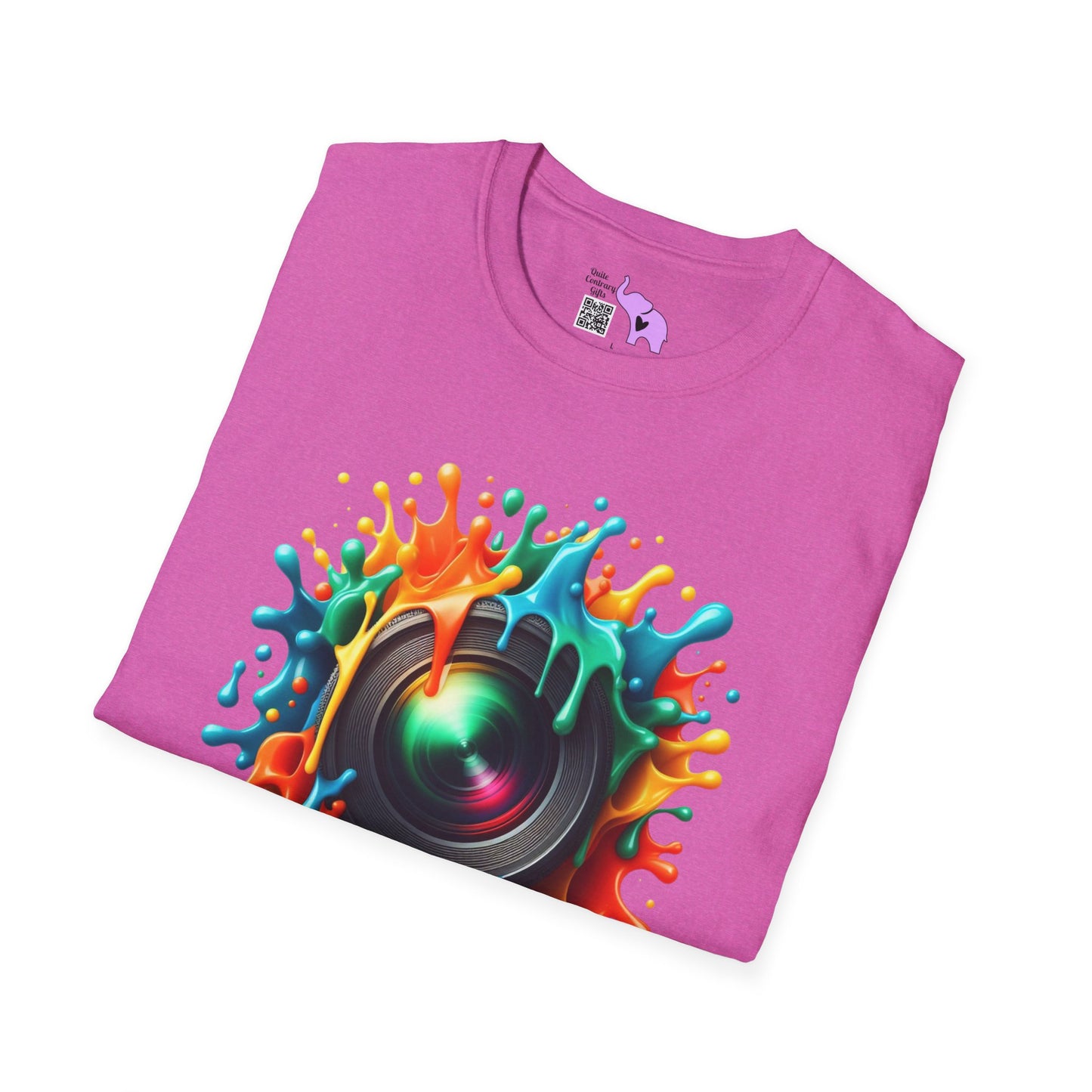 Colorful Camera Lens Adult T-shirt