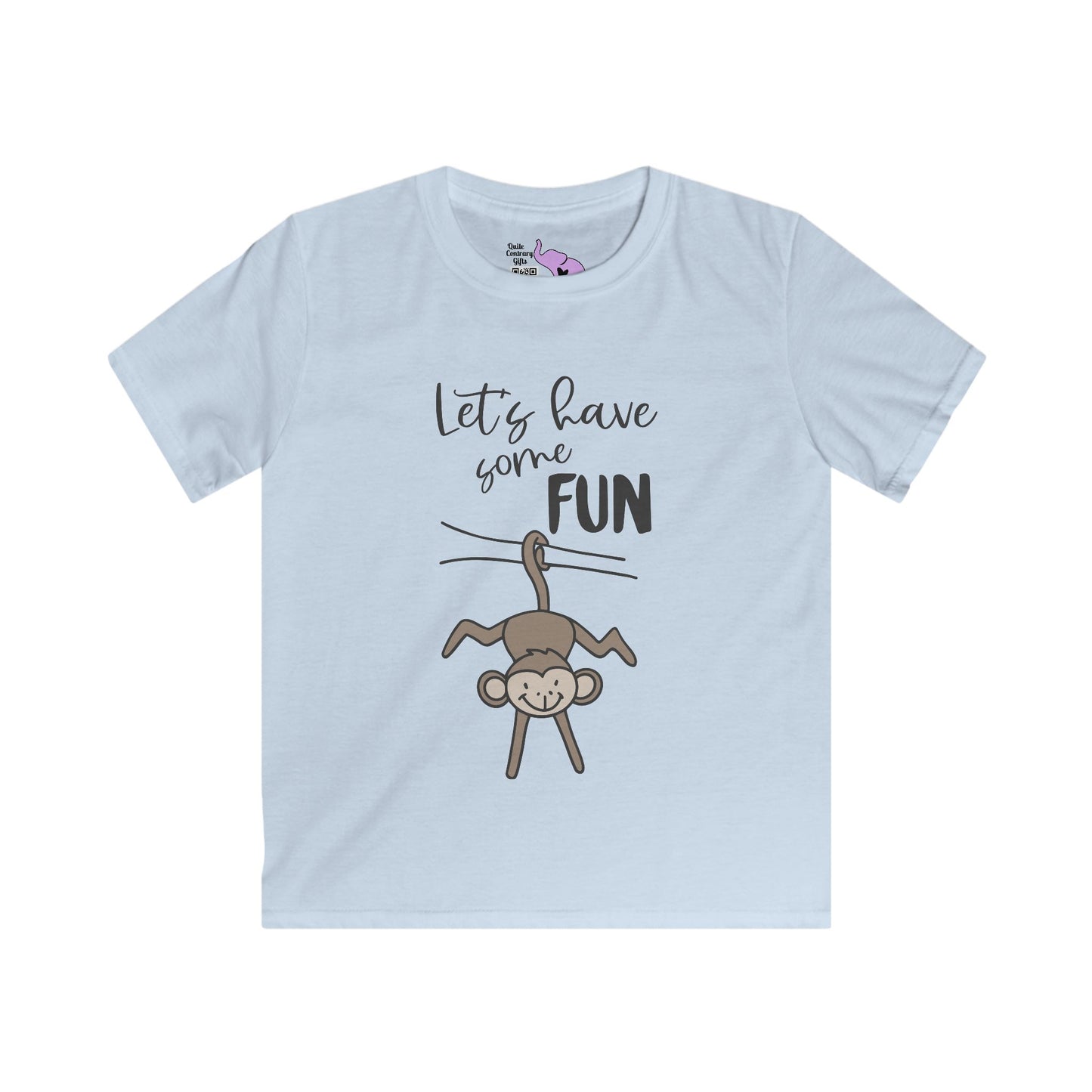Let's Have Some Fun (Monkey) Kids Softstyle Tee