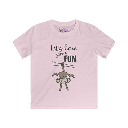 Let's Have Some Fun (Monkey) Kids Softstyle Tee