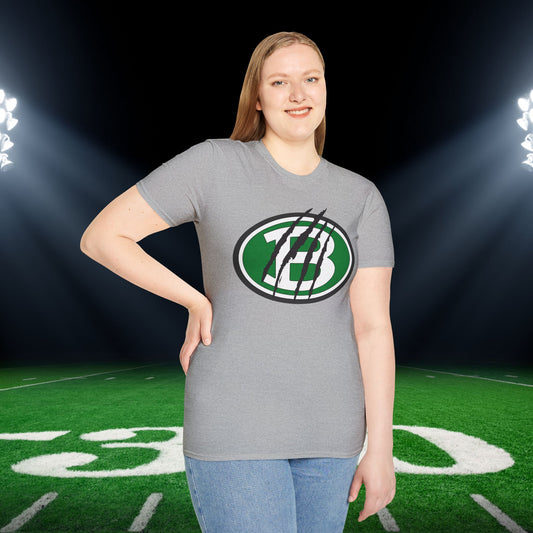 Brenham ISD Logo w/Claw Marks Adult T-shirt
